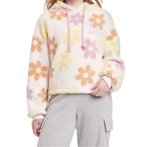 Barbie Sherpa Floral Hoodie for women size M
